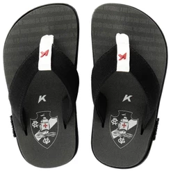 Sandália Infantil Kenner Kivah Vasco Cruzmaltina - Preto e Branco