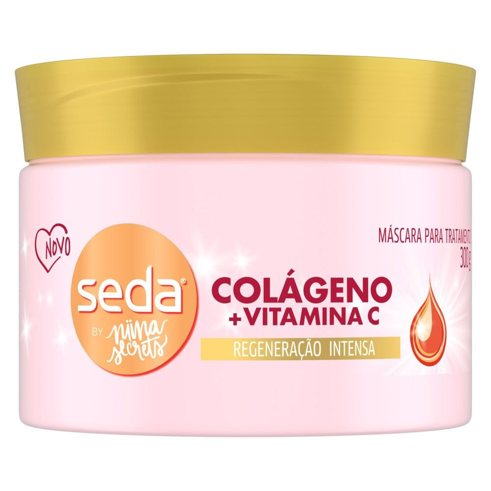 Máscara de Tratamento Seda By Niina Secrets Colágeno + Vitamina C 300g - Beauty