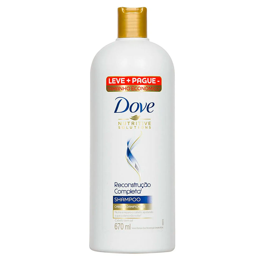 Shampoo Dove Reconstrução Completa 670ml - Beauty