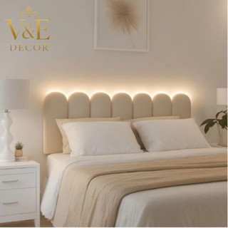 Kit Cabeceira Nuvem Estofada para Cama Box | Solteiro Casal Queen e King – 45x20 cm em Oferta na Shopee