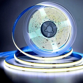 Fita Ultra Led Cob Branco Frio 5m 6000k Ip20 320 Leds 60w Sanca Espelho Super Brilho 12v em Oferta na Shopee