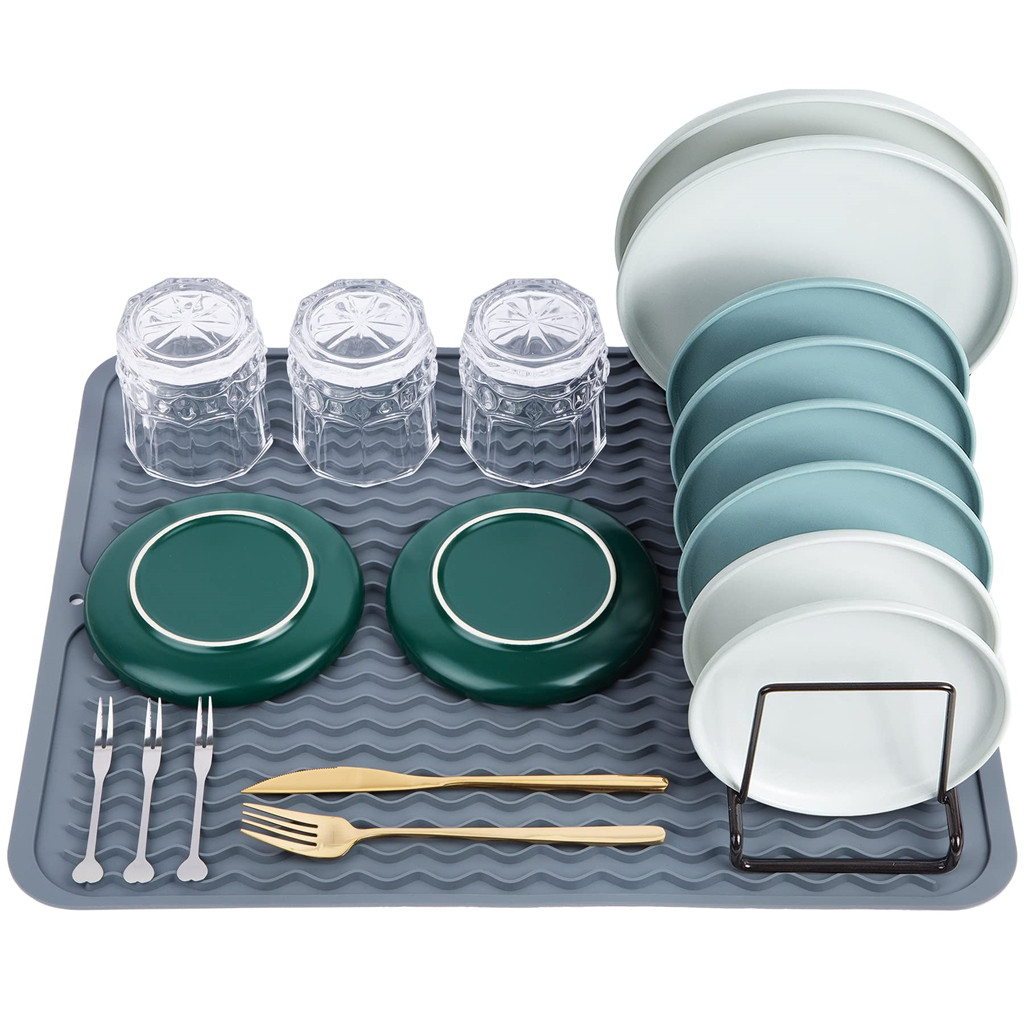 Tapete Escorredor De Silicone Antiderrapante Protetor De Panelas E Pratos De Pia E Cozinha em Oferta na Shopee