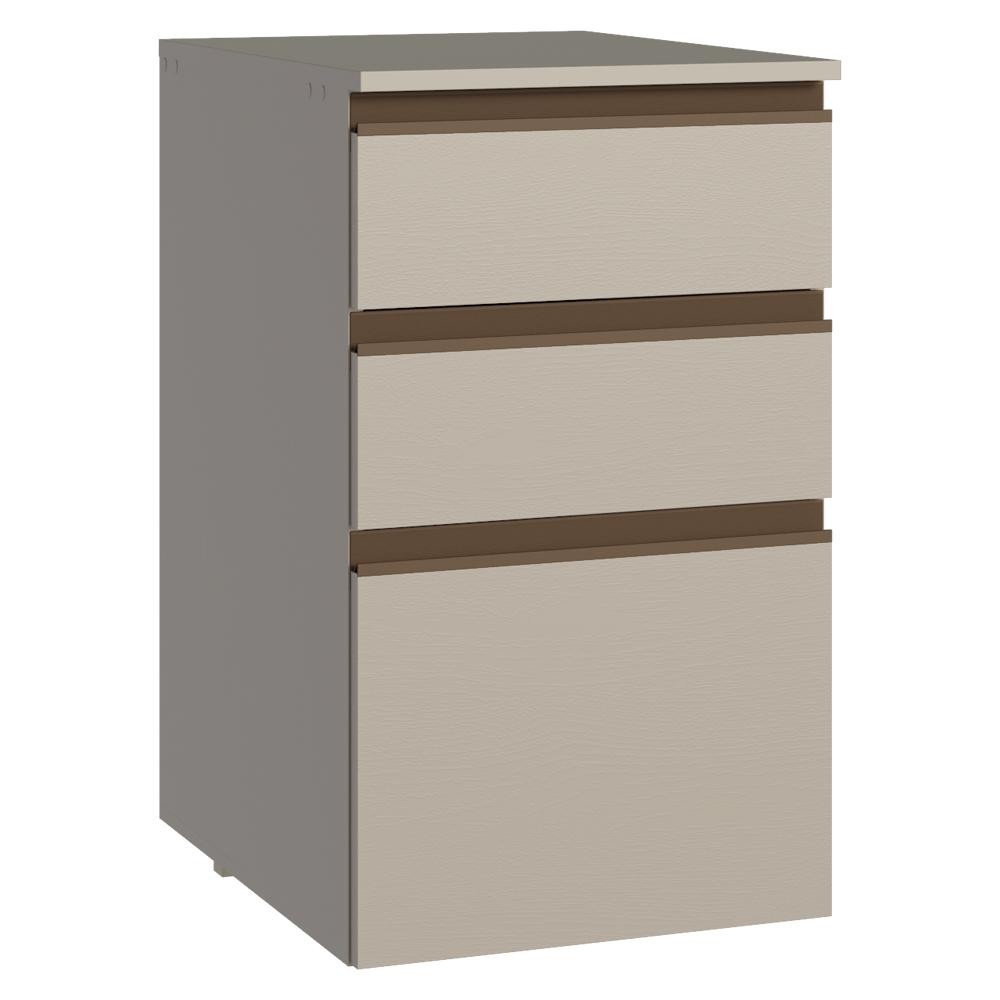 Balcão de Cozinha 40 cm 3 Gavetas Suspenso Crema Nice Madesa