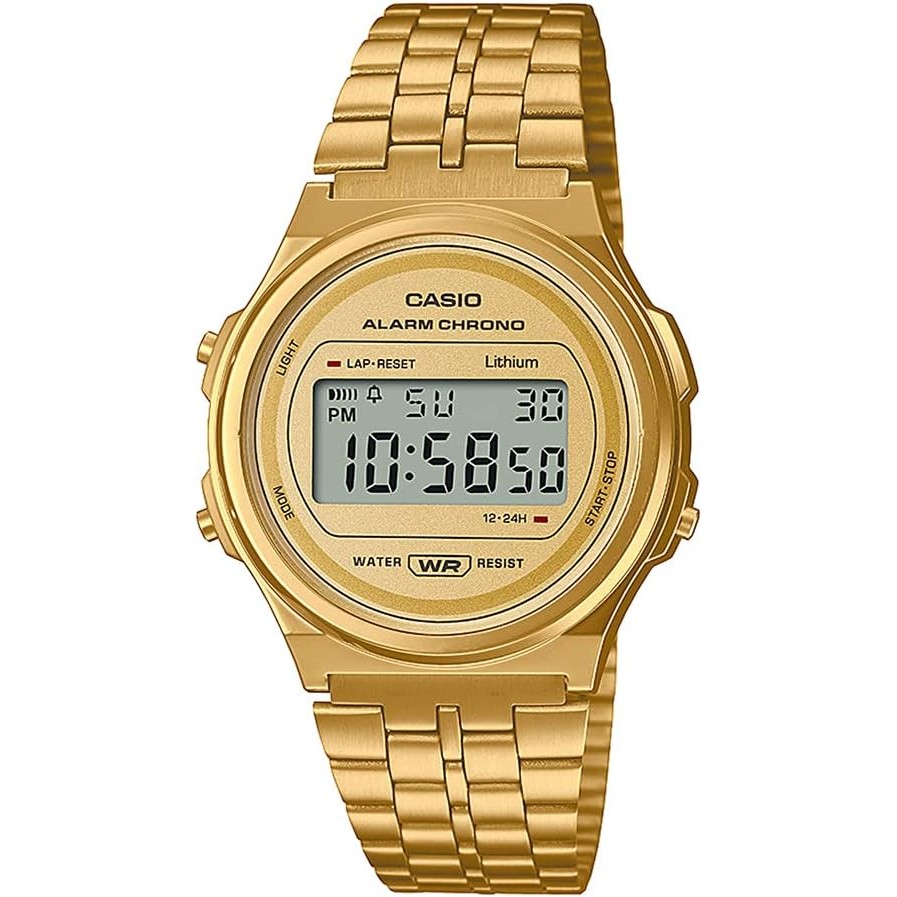 Relógio Casio Vintage A171WEG-9ADF Dourado em Oferta na Shopee