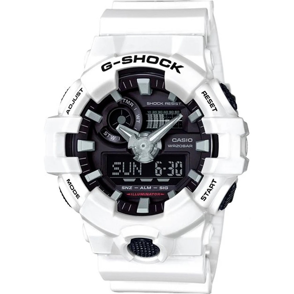 Relógio Casio G-Shock GA-700-7ADR Branco Masculino em Oferta na Shopee