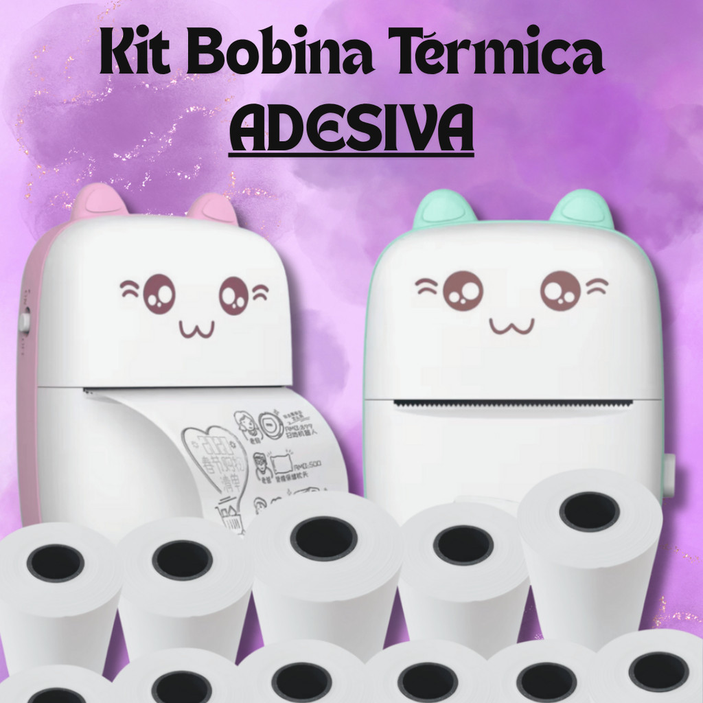 Bobinas ADESIVA  Para e Impressoras bluetooth Portatil