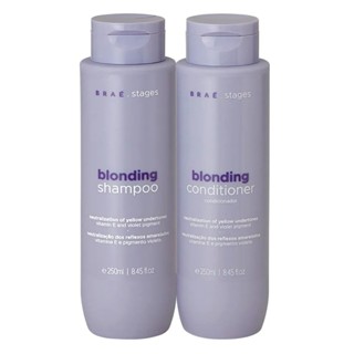 Kit Braé Blonding Shampoo + Condicionador – Matização e Hidratação para Cabelos Loiros em Oferta na Shopee