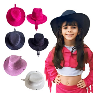 Chapéu Country Infantil Pequeno Unissex Preto, Rosa Pink – para Festas, Rodeios e Estilo Cowboy em Oferta na Shopee