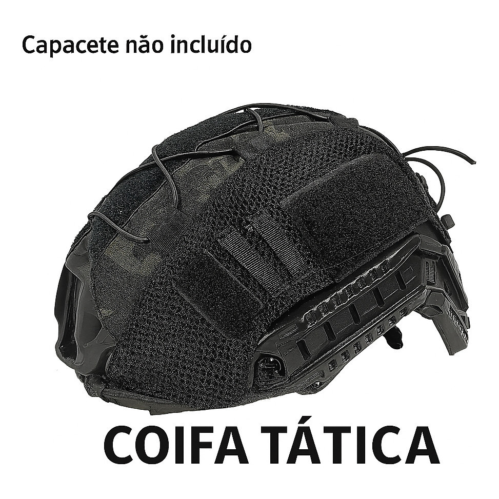 Capa Coifa Para Capacete Modular Airsoft Paintball Nylon