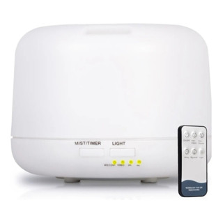 Umidificador E Aromatizador De Ambientes Led 500ml 7 Cores Cor Branco em Oferta na Shopee