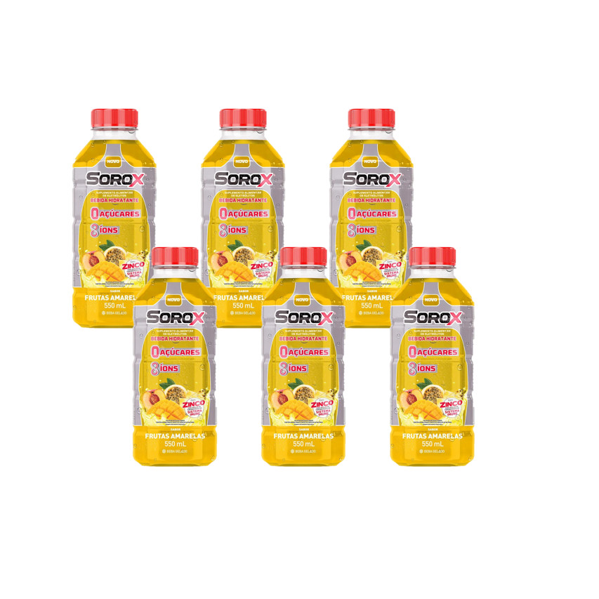 Pack com 6 - Sorox Frutas Amarelas 550mL em Oferta na Shopee