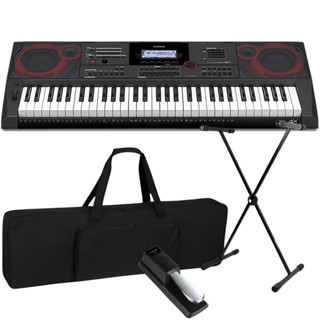 Kit Teclado Casio Ctx5000 Arranjador 61 Teclas + Suporte Capa Pedal em Oferta na Shopee