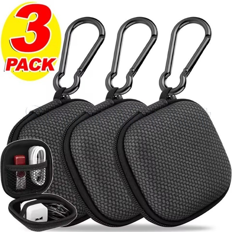Estojo Portátil Para Fone De Ouvido-Bolsa De Armazenamento Com Gancho-Capa Rígida À Prova De Choque-Fones , Bluetooth Se