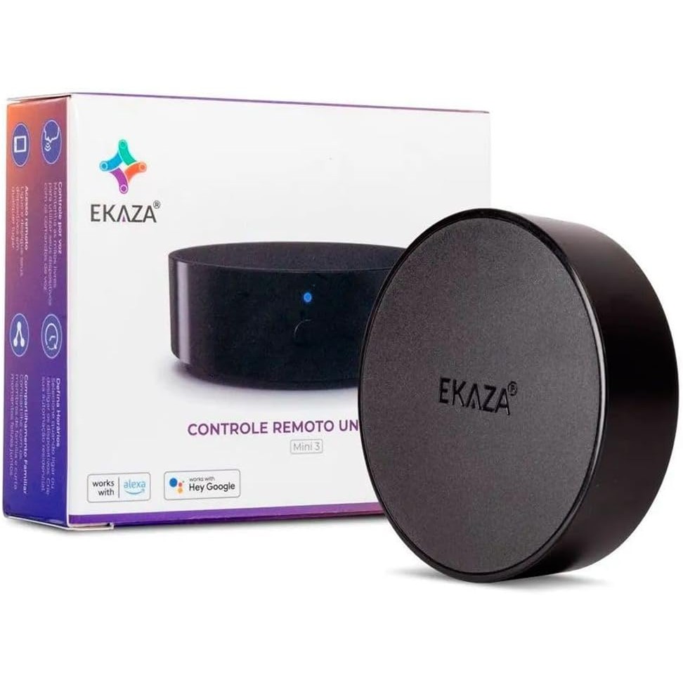 Controle Remoto Universal Infravermelho Wi-Fi Google Assistente e Alexa - EKAZA