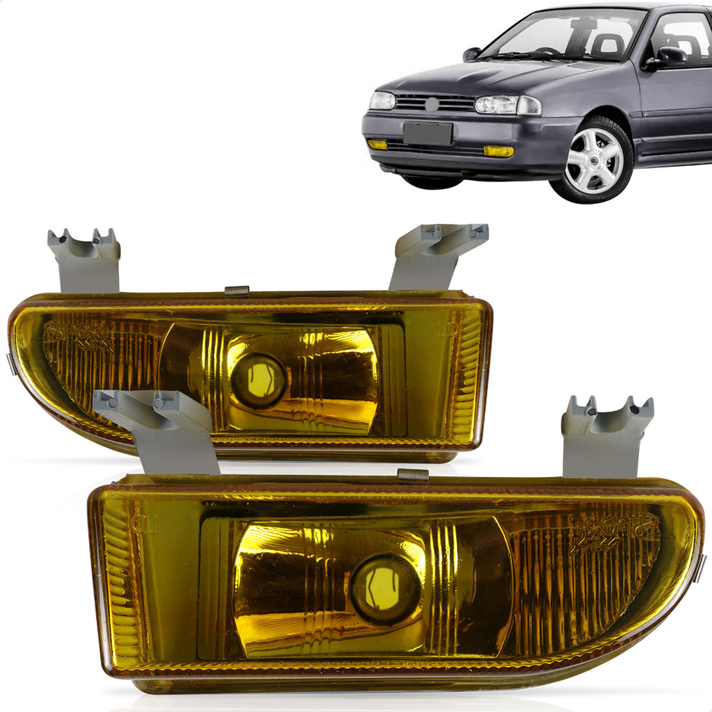 Par Farol Milha Gol Saveiro Parati Bola G2 95 96 97 98 99 Amarelo Ambar
