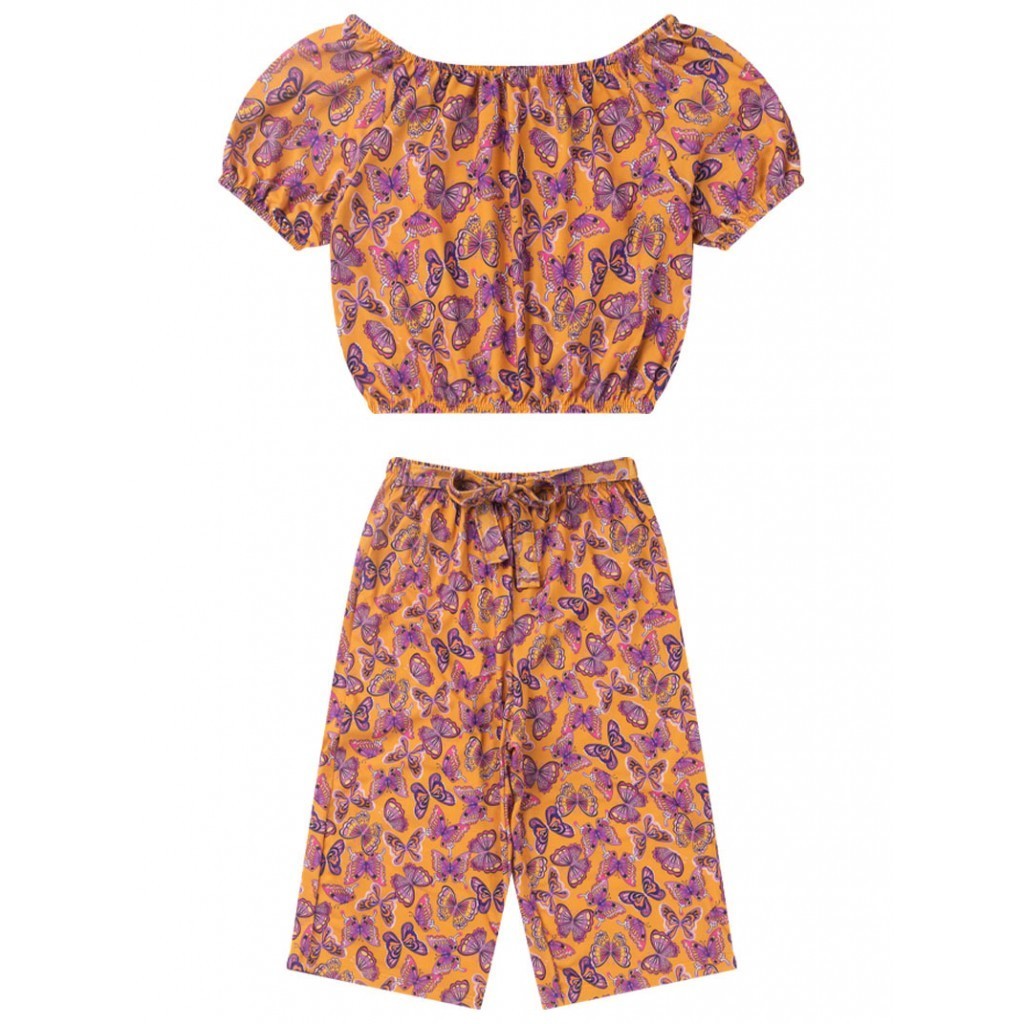 Conjunto Infantil Feminino Ciganinha Borboleta