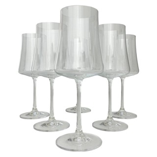 Jogo de 6 Taças para Vinho Tinto em Cristal Bohemia 460ml