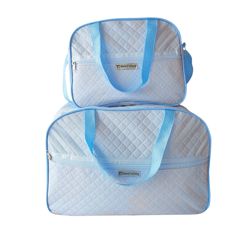 Kit 2 Bolsa Maternidade Grande Menino Mala Bebe Completa Azul Bebe Passeio Viagem Alça Resistente em Oferta na Shopee