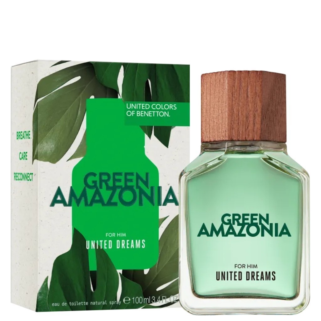 Detalhes do Green Amazônia For Him United Dreams Benetton Eau de Toilette - Perfume Masculino 100ml
