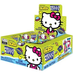Chiclete Buzzy Hello Kitty Hortelã c/90 - Riclan