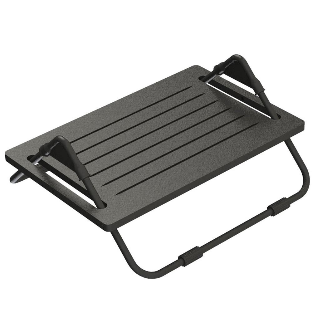 Apoio Suporte Ergonômico para os Pés com Regulagem de Inclinação MDF até 15kg Nr17 Multivisão Preto