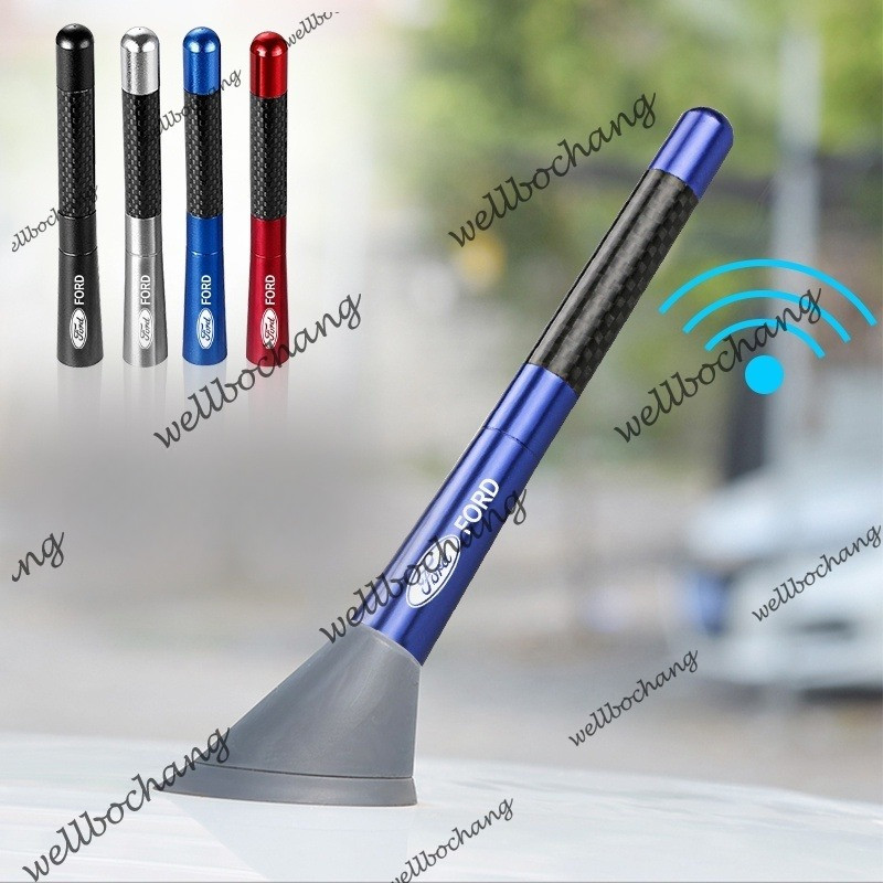 Antena Amplificada Aérea Para Rádio De Carro , Acessórios Em Liga De Alumínio , Sinal Aprimorado FM/AM Ford Kuga Fiesta