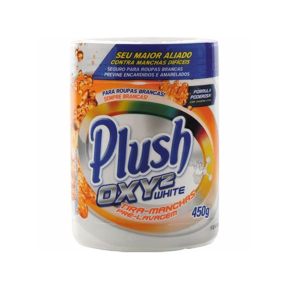 Tira Manchas de Roupas Plush White OXY2 450G para Roupas - Home & Living
