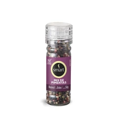 Smart Tempero Mix Pimenta Colorida Com Moedor 50G