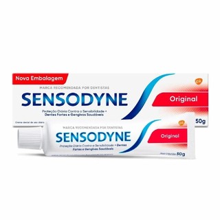 Creme Dental Sensodyne Original 50g em Oferta na Shopee