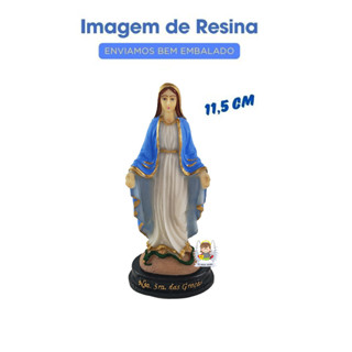 Decoração Divina Imagem Nossa Senhora das Graças em Resina Pequena em Oferta na Shopee