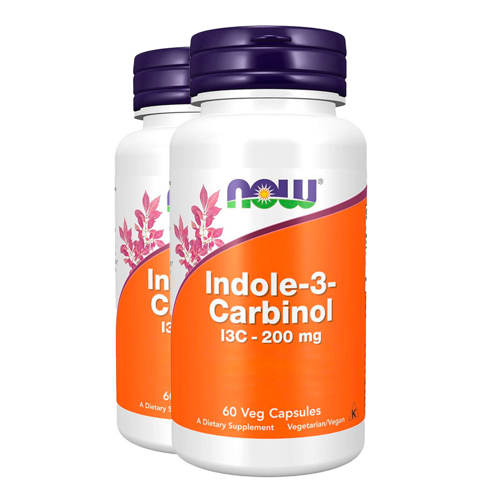 Kit 2x Indole-3-Carbinol Now Foods I3c 200mg 60 Veg Cáps Importado/Made in Usa em Oferta na Shopee