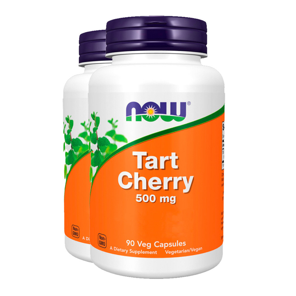 Kit 2x Cereja Azeda 500mg Now Foods Tart Cherry 90Cáp Importado/Made in Usa em Oferta na Shopee