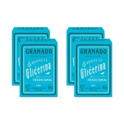 Kit Sabonete Granado Glicerina Pele Seca 90g c/4un