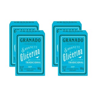 Kit Sabonete Granado Glicerina Pele Seca 90g c/4un em Oferta na Shopee