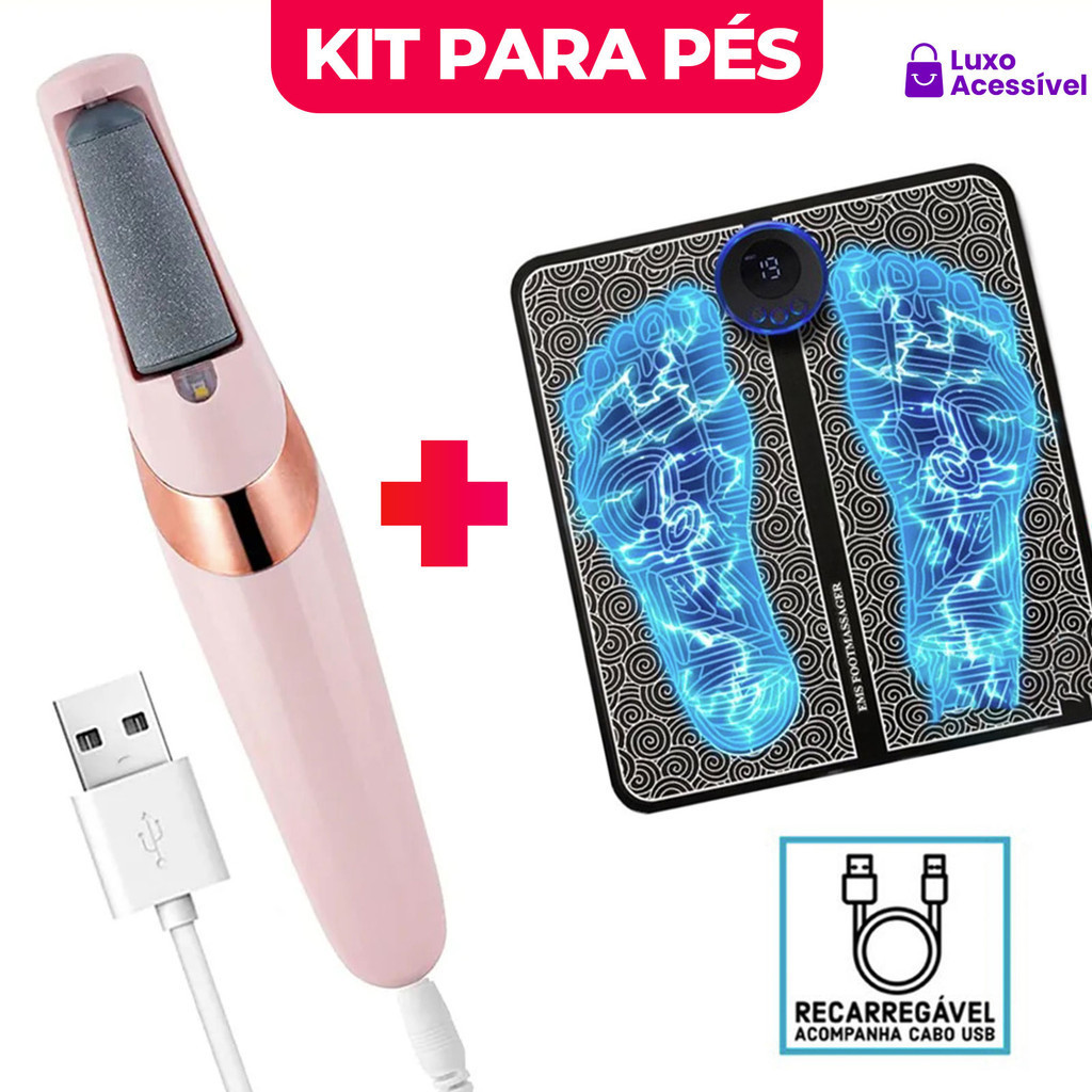 Portátil Musculares Tapete Massageador Em Lixador de Pé Elétrico  Esfoliador Tira Calos Pedicure kit para pés Lixador