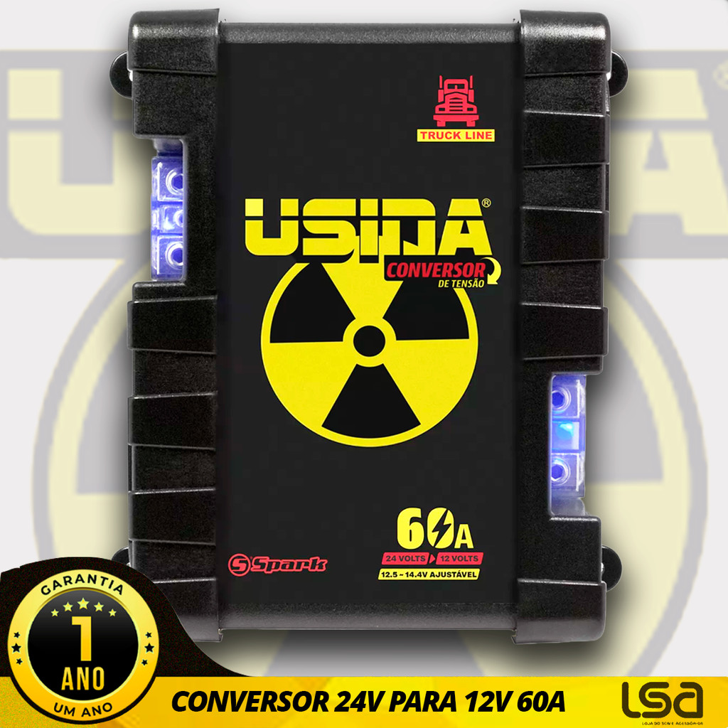 Conversor Redutor Tensão 24 Volts Para 12 Volts Usina 60a AMPERES em Oferta na Shopee