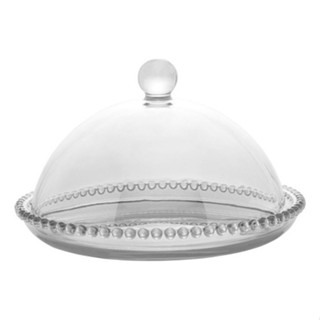 Queijeira com tampa de Cristal 20x12cm - Wolff em Oferta na Shopee