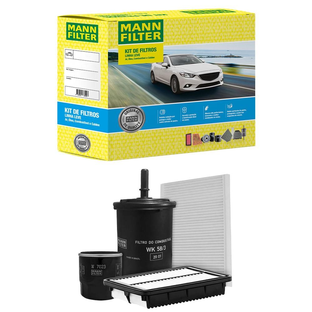 Kit Filtro Hb20 1.0 Flex 2013 A 2018 Original Mann-filter em Oferta na Shopee