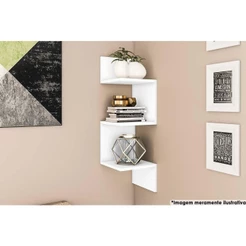 Prateleira de Quarto AM 3079 Branco - Movelbento