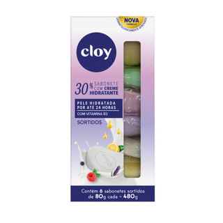 Kit Presente Sabonete Hidratante em Barra Sortidos 6un 80g Cloy em Oferta na Shopee