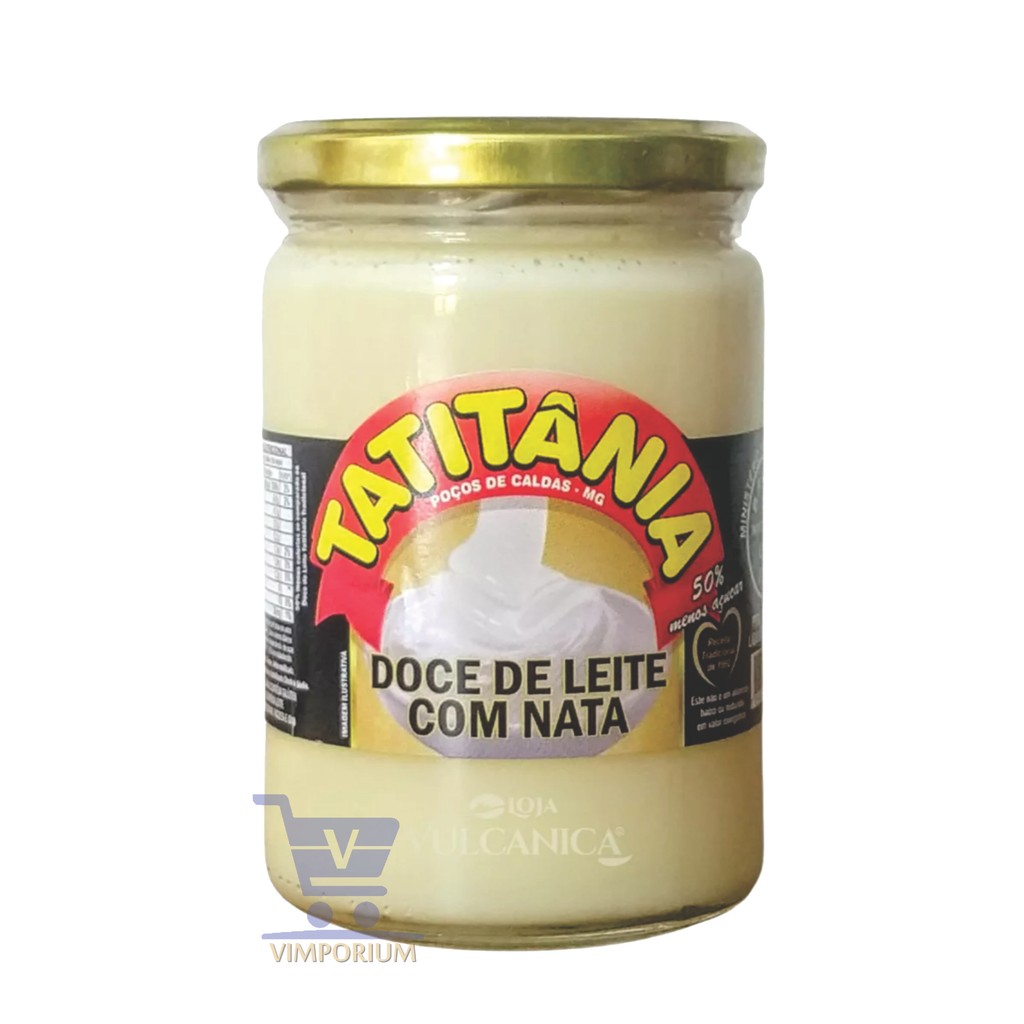 Doce De Leite Com Nata 400g Tatitânia - 50% Menos Açúcar