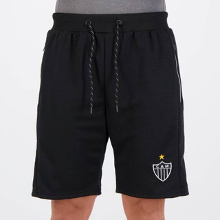 Bermuda Atlético Mineiro Moletom Champion Preta em Oferta na Shopee