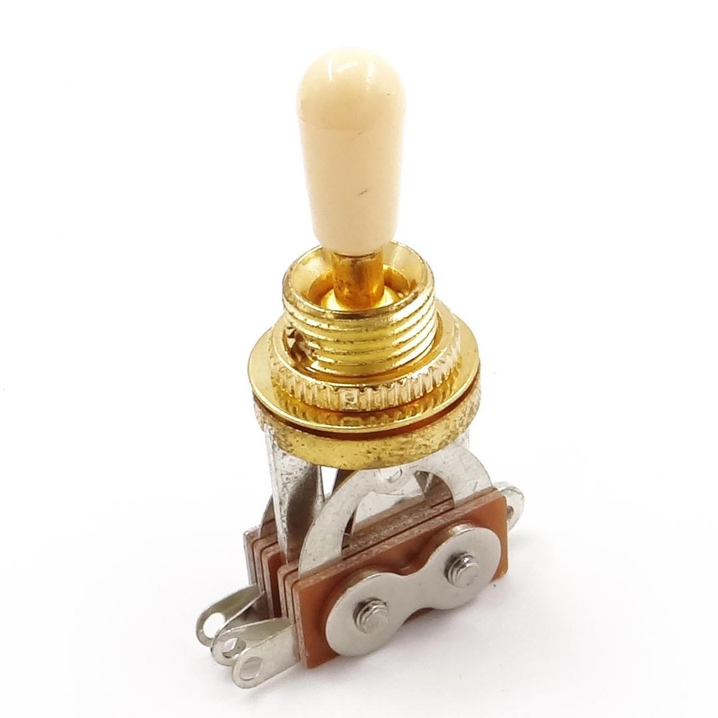 Chave Seletora  Les Paul 3P Dourada Toogle Knob Creme Elephant