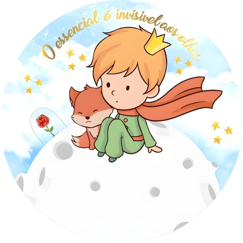 NOVO Painel Festa Infantil Redondo Pequeno Príncipe Raposinha Flor e Planeta + Arco, Suporte incluso. Fazemos personalizado com qualquer tema. Confeccionado em Lona fosca, impressão de alta resolução. cenário , p/ Decoração