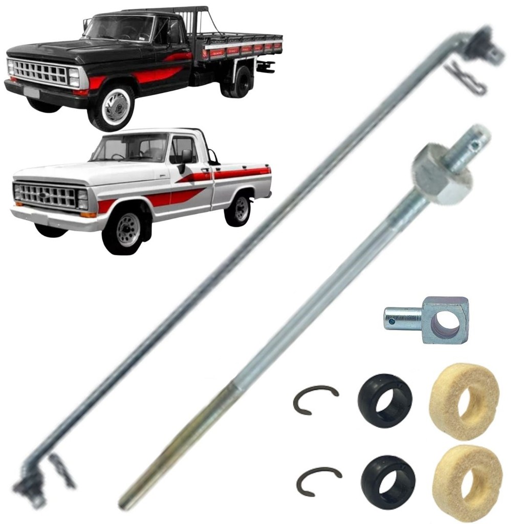 KIT REPARO HASTE VARÃO TIRANTE + BUCHA PIVÔ DA BALANÇA BALANCEIRO EMBREAGEM FORD F1000 F2000 F4000 MOTOR MWM D229 79/92