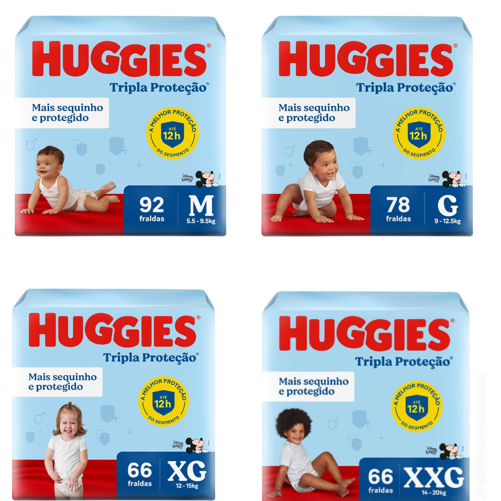 Fralda Huggies Disney Tripla Proteção Hiper- 1 pacote