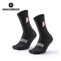 ROCKBROS Meias De Ciclismo Que Absorvem O Suor Secagem Rápida Alta Elasticidade Esportivas Respiráveis Para Corrida
