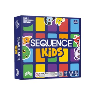 Jogo de Tabuleiro Sequence Kids Copag Brinquedo Infantil Educativo Criança Aprendizagem Memória em Oferta na Shopee