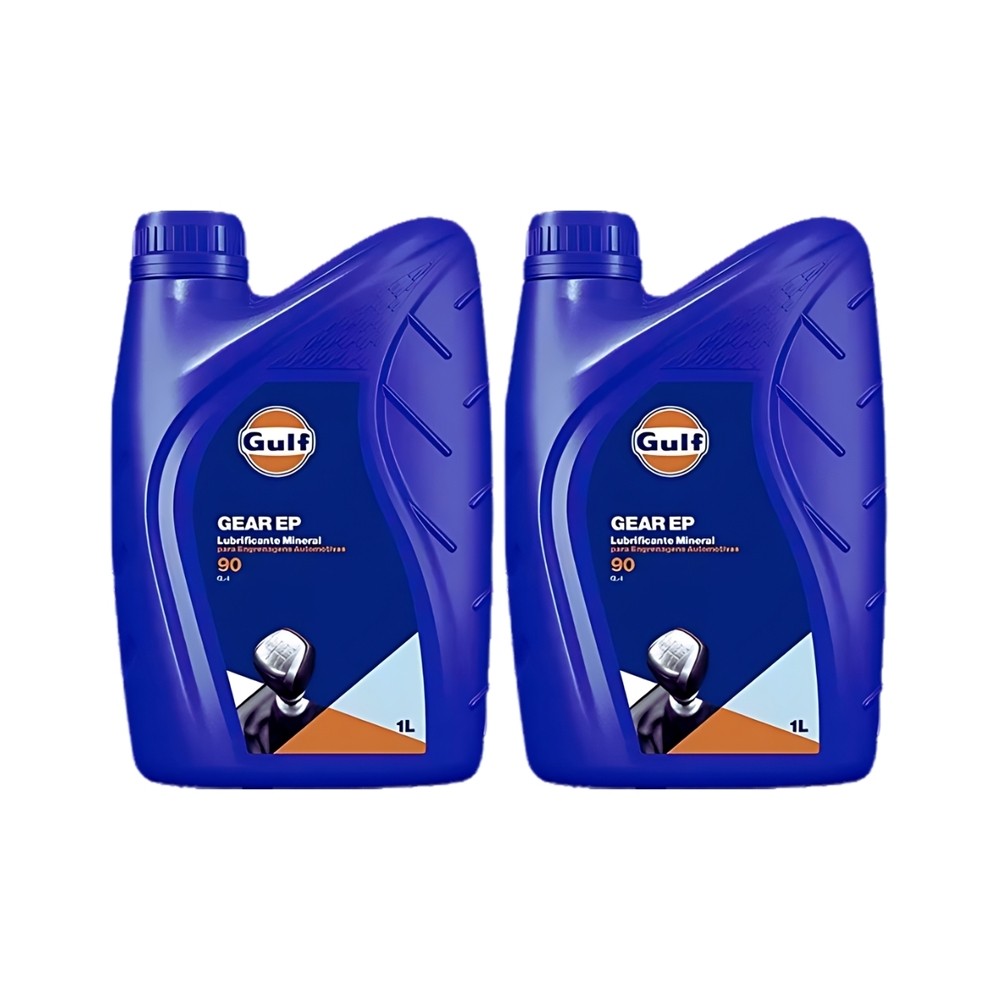 Kit 2 Óleo Câmbio Transmissão Manual 90 Gl4 Gulf mineral