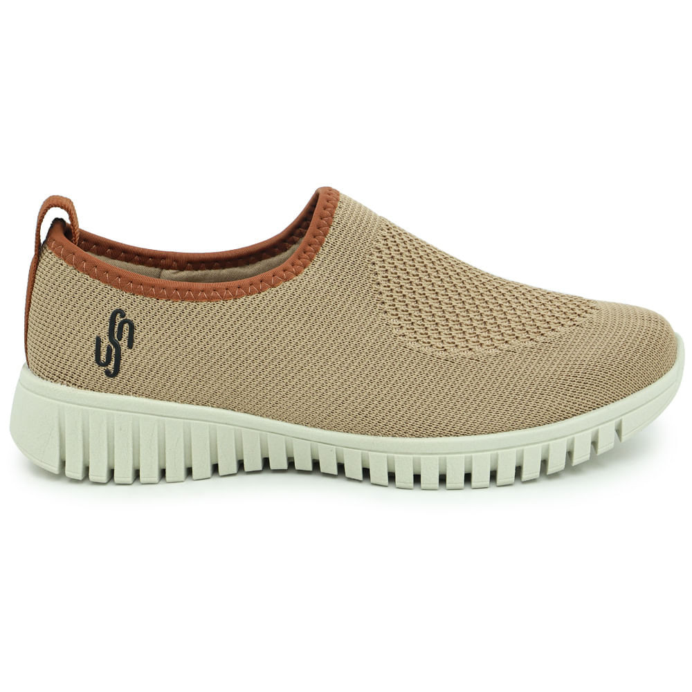 Tênis Feminino Usaflex Slip On Tricot AE2208